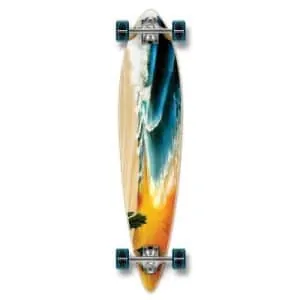 Yocaher Punked Graphic Pintail Complete Longboard