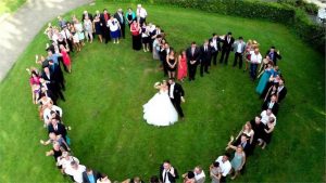 [Drone wedding photography. [Image Source: Hitched.co.uk]