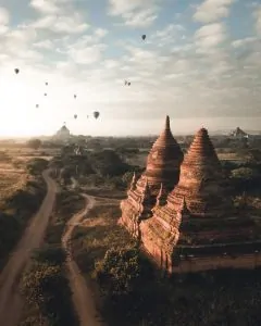 Sunrise in Bagan, Myanmar