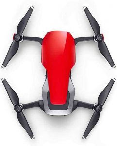 4) DJI Mavic Air Flame Red Quadcopter with Remote Controller