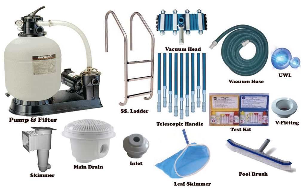 in ground pool equipment