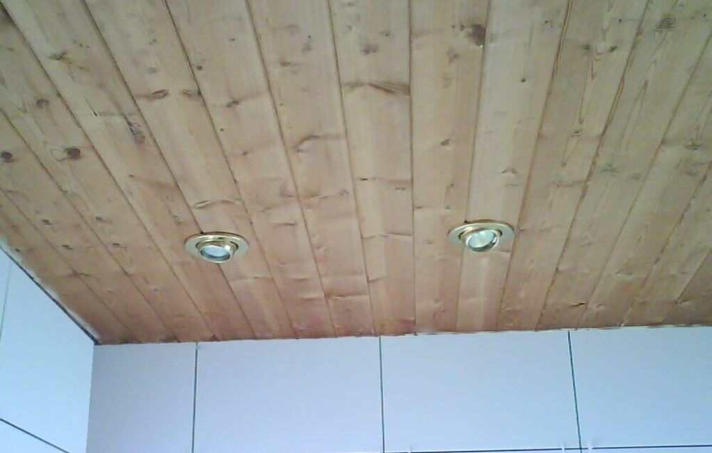 ceiling wood grain bathroom panels