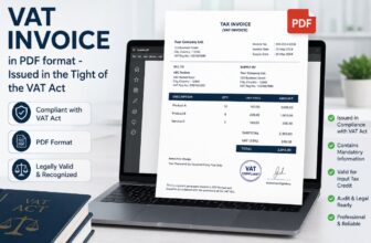 VAT Invoice in PDF format – Issued in the Tight of the VAT Act