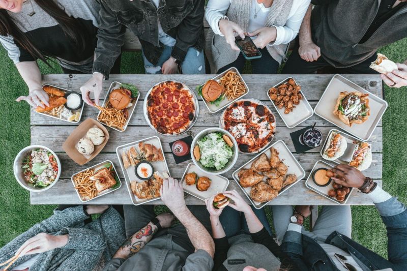 meal on table