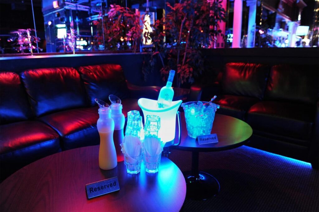 Reserved Tables or Areas VIP Nightclub