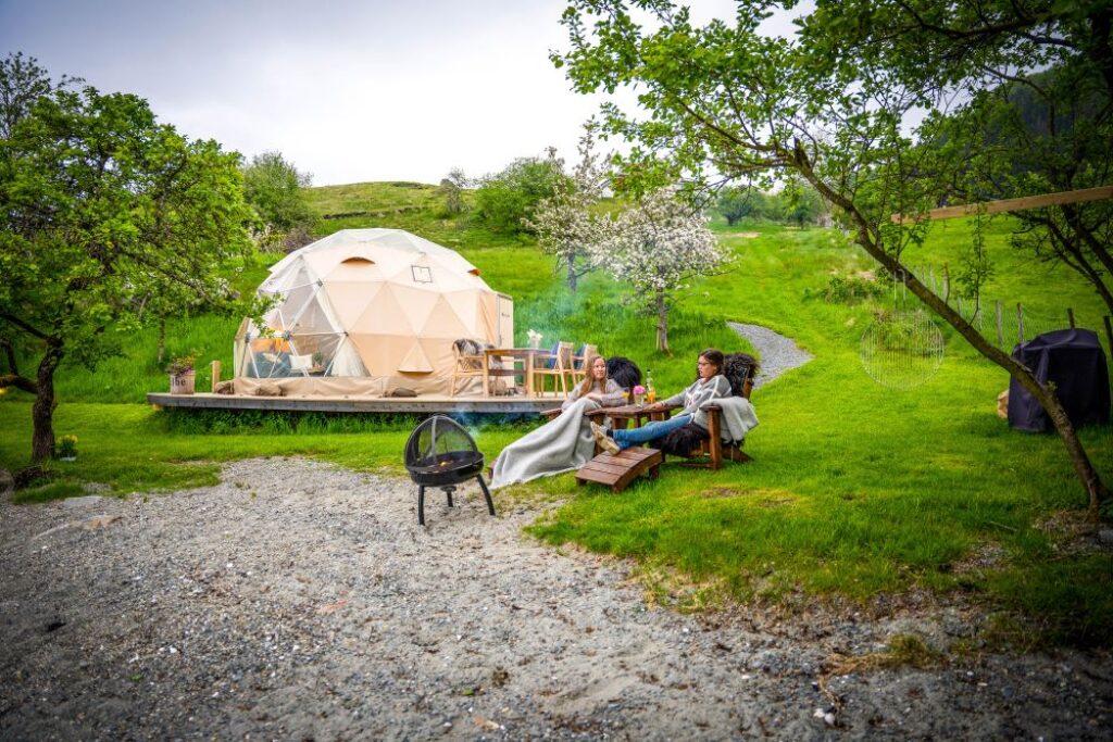 Spring Norway glamping