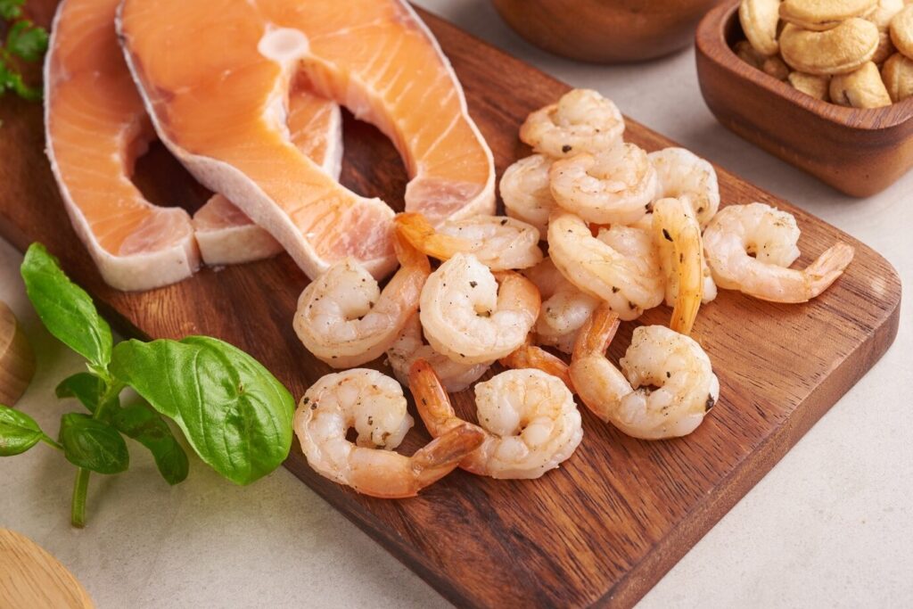 fish and shrimp