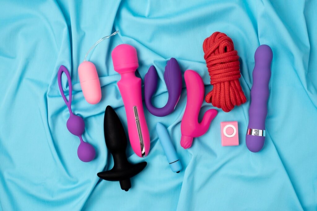 sex toys in bed