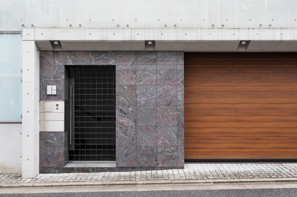 wooden garage door