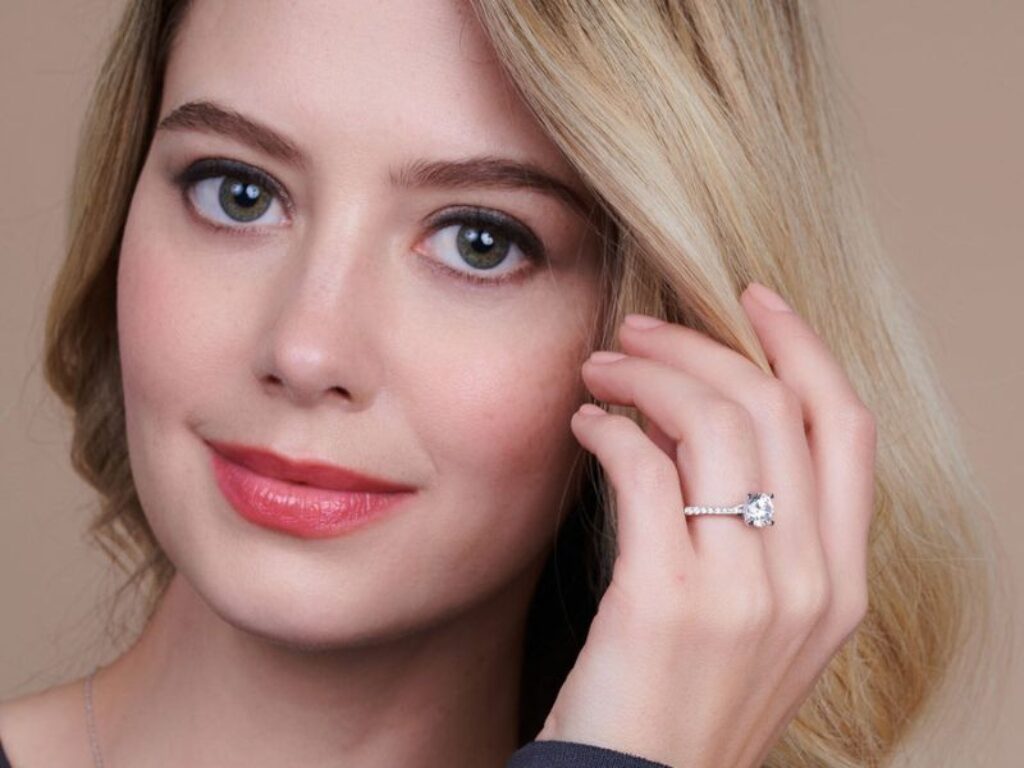 Lab Diamond Hidden Halo Ring