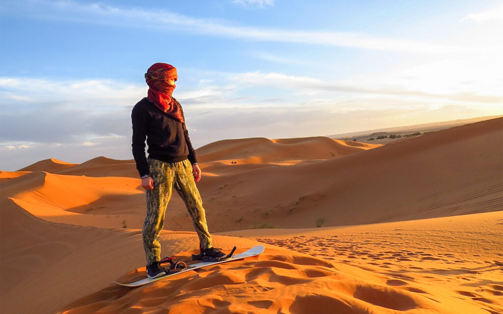 Sandboarding at Dubai