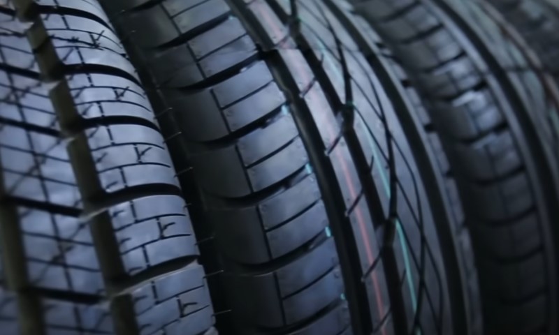 Image of truck tire treads